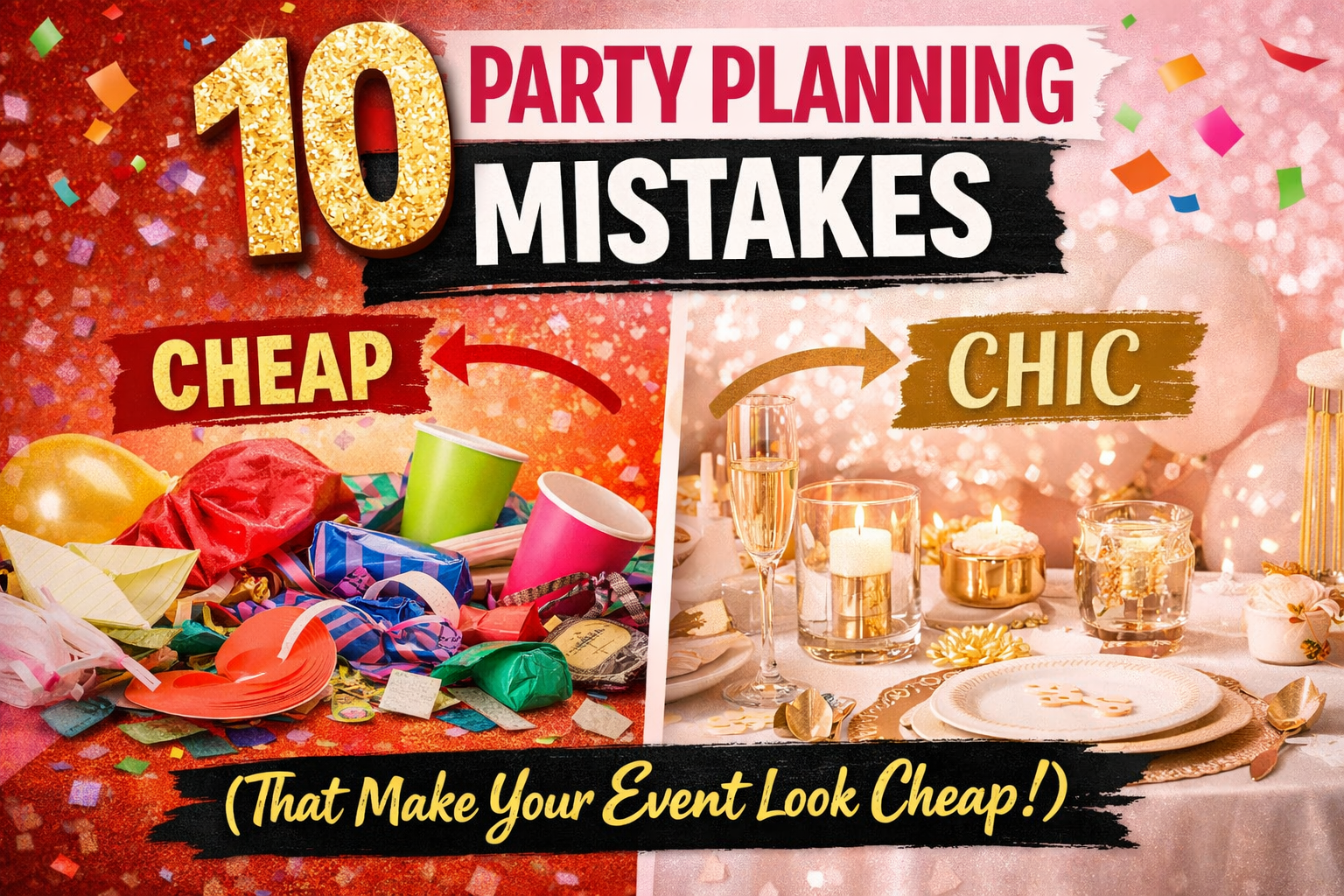 10 Party Planning Mistakes That Make Events Feel Cheap (And How to Fix Them)