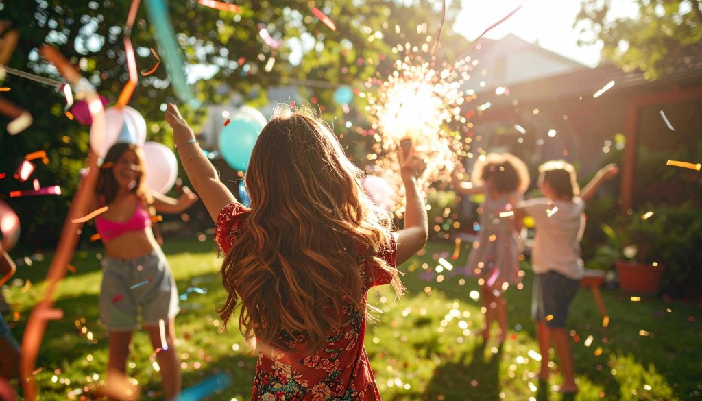 outdoor gender reveal party