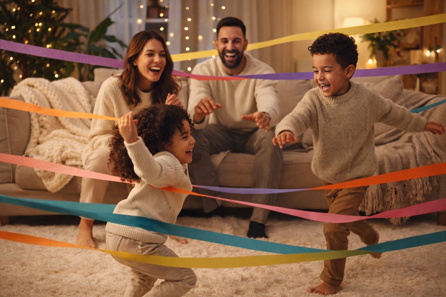 Winter Break Magic: Rainy-Day Family Activities Using Confetti and Streamers