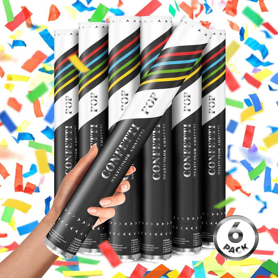 Confetti Cannon [6 Pack] 16″